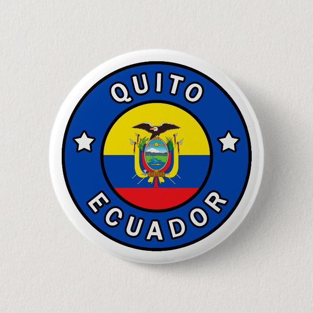 Quito Ecuador Button (Vorderseite)