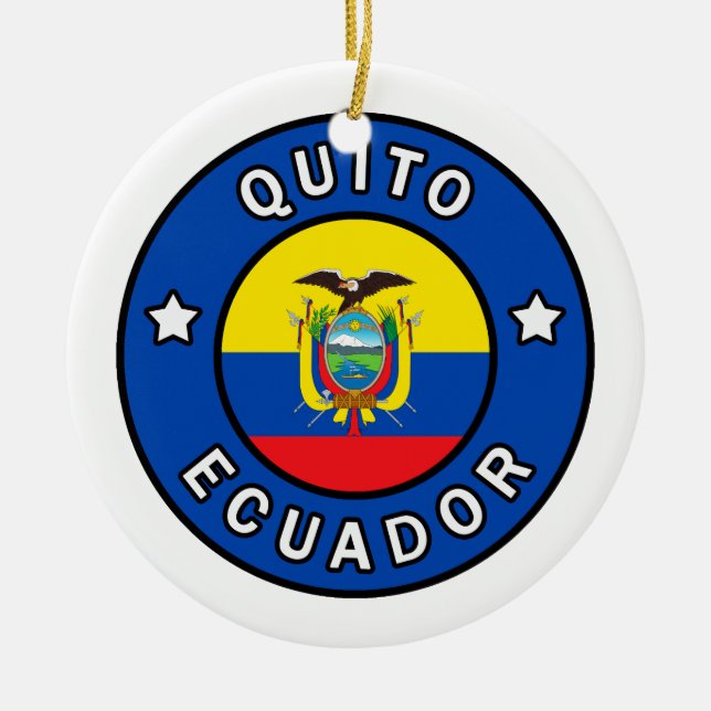 Quito Ecuador Keramikornament (Vorne)