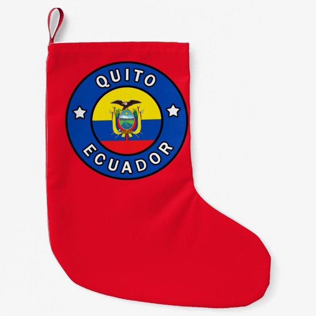 Quito Ecuador Kleiner Weihnachtsstrumpf (Vorderseite)