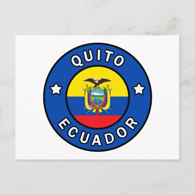 Quito Ecuador Postkarte (Vorderseite)