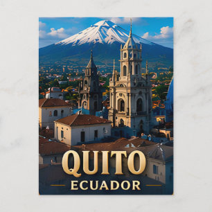Quito Ecuador Reise Stadt Souvenir Andenken Postkarte