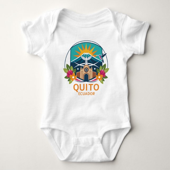 Quito Ecuador South America Baby Strampler (Vorderseite)