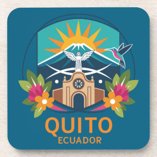 Quito Ecuador Südamerika Getränkeuntersetzer