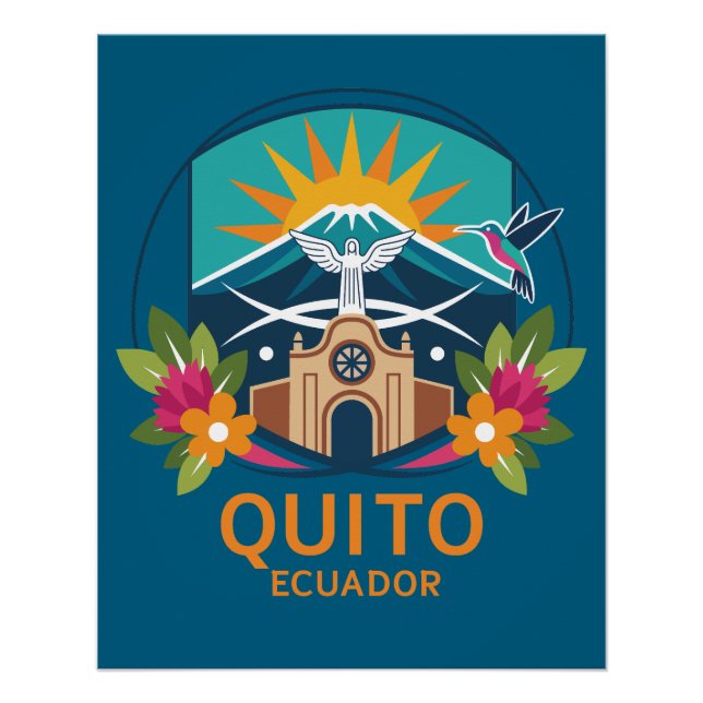 Quito Ecuador Südamerika Poster (Vorderseite)