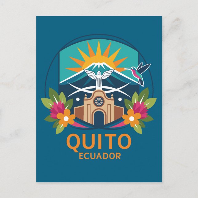Quito Ecuador Südamerika Postkarte (Vorderseite)