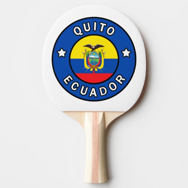 Quito Ecuador Tischtennis Schläger (Vorderseite)
