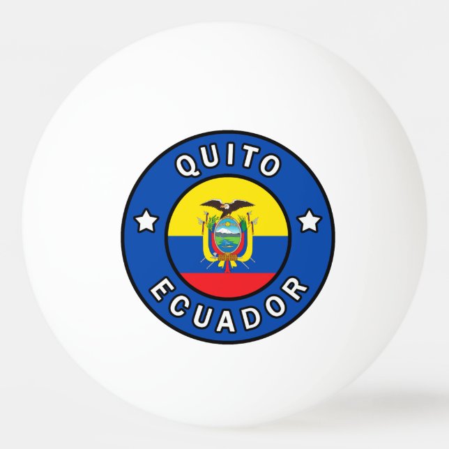 Quito Ecuador Tischtennisball (Vorderseite)