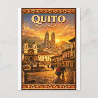 QUITO – Heart of the Andes Postkarte