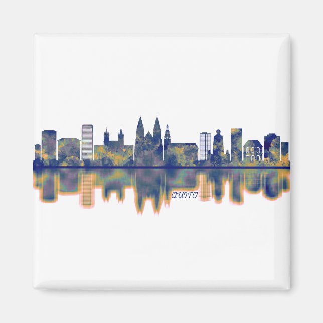 Quito Skyline Magnet (Vorne)