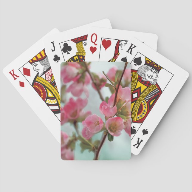 Quitten-Blüten Spielkarten (Rückseite)