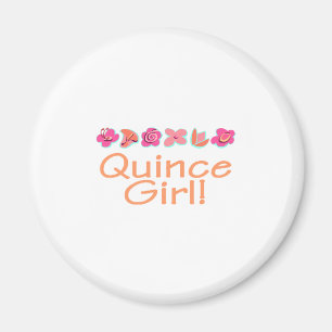 Quitten-Mädchen (Pfirsichfarbe) Magnet