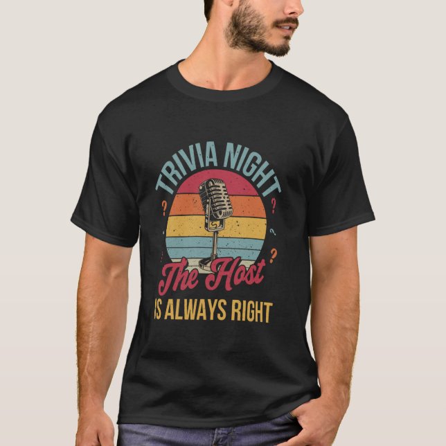 Quiz-Abend-Moderator T-Shirt (Vorderseite)