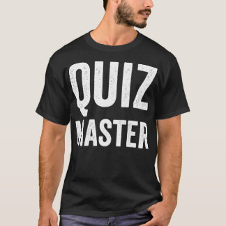 Quiz Master Trivia Night Game Show Host-Geschenk T-Shirt