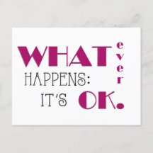 Quoi qu'il arrive, Affirmation Quotidienne Carte F