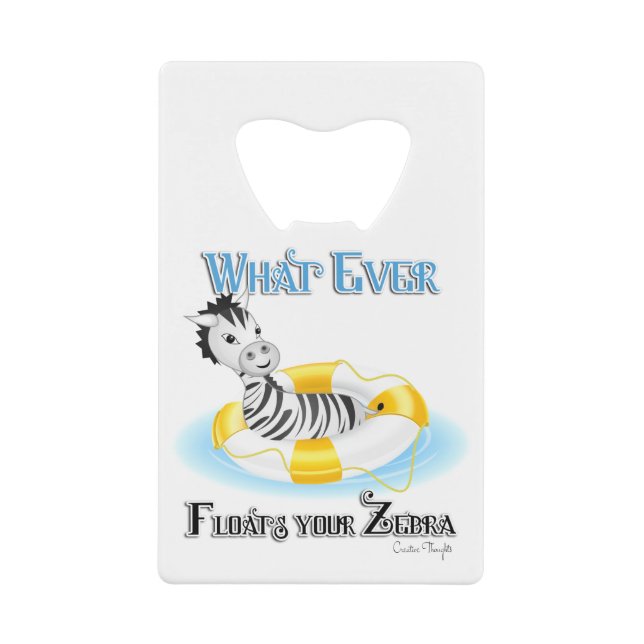 Quoi qu'il flotte votre Zebra 4 (Devant)