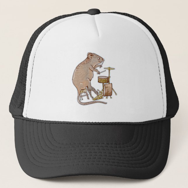 Quokka Australian Animal Drummer Truckerkappe (Vorderseite)