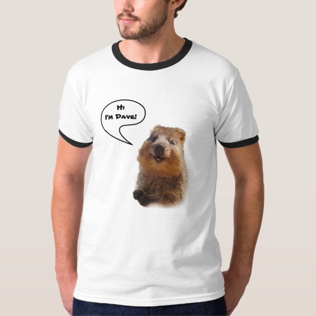 Quokka Gang-Zitat T-Shirt (Vorderseite)