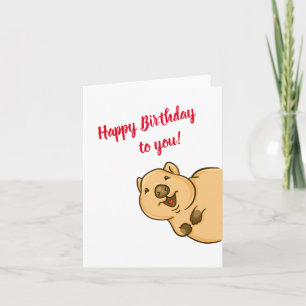 Quokka Grußkarte, Geburtstag Karte