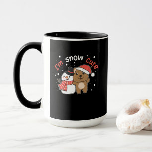 Quokka I'm Snow Niedlich Snowman Snow Pun Tasse