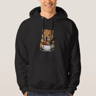 Quokka isst Bibimbap Hoodie