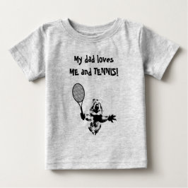 Quokka mit Tennis Racquet und Text Baby T-shirt