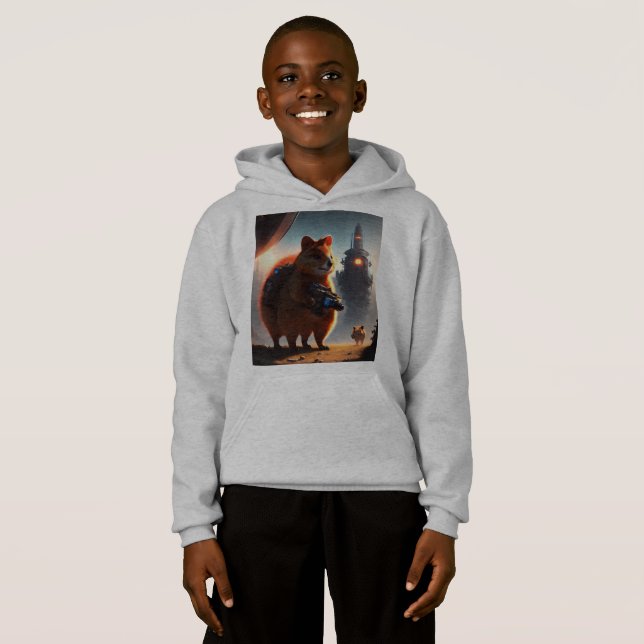 Quokka On M'Appelle Mister, Sweat - shirt à capuch (Devant entier)