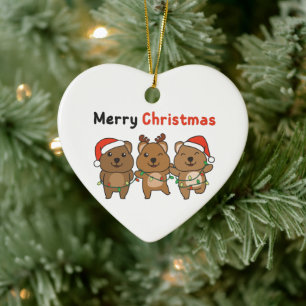 Quokka Weihnachten Niedlich Quokka Frohe Weihnacht Keramik Ornament