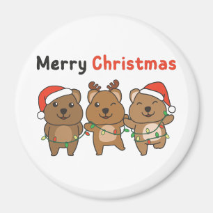 Quokka Weihnachten Niedlich Quokka Frohe Weihnacht Magnet