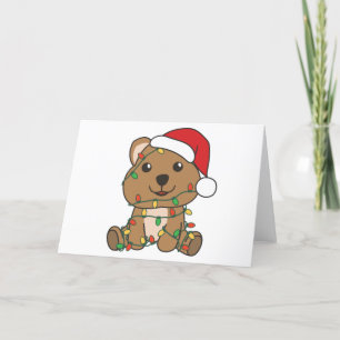 Quokka Weihnachts-Wintertiere Quokkas Feiertagskarte