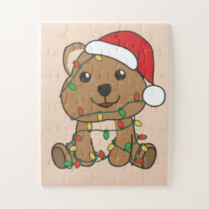 Quokka Weihnachts-Wintertiere Quokkas Jigsaw Puz