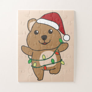 Quokka Weihnachts-Wintertiere Quokkas Jigsaw Puz
