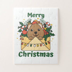 Quokka Weihnachtsbrief Wintertiere Quokkas