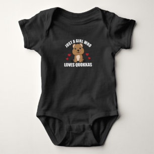 Quokkas für Mädchen, die die Quokka Liebe Baby Strampler