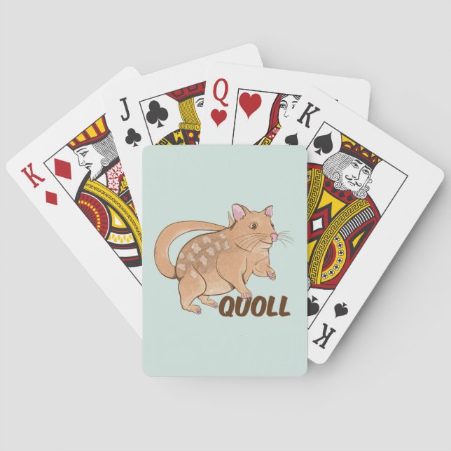 Quoll Australian Marsupial Spielkarten (Rückseite)