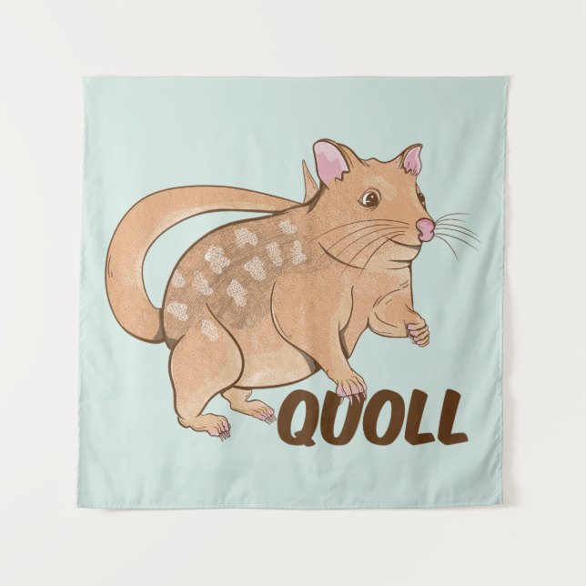 Quoll Australian Marsupial Wandteppich (Vorderseite)