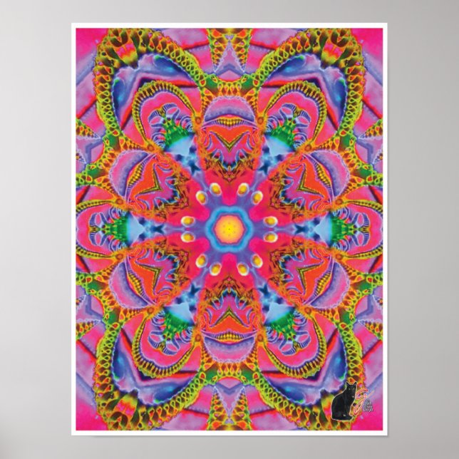 Quorum Kinetic Collage Kaleidoscope Poster (Vorne)