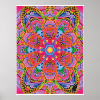 Quorum Kinetic Collage Kaleidoscope Poster