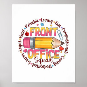 Quot für die farbenfrohe Teamwertschätzung an der  Poster