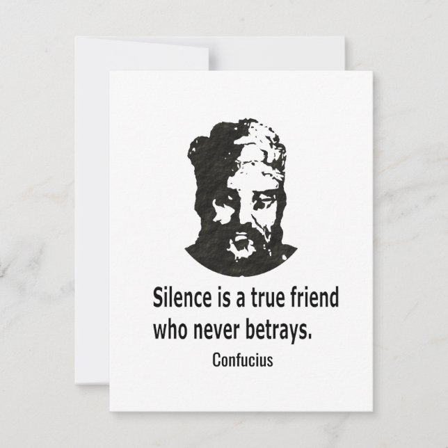 Quote By Konfucius Mitteilungskarte (Vorderseite)