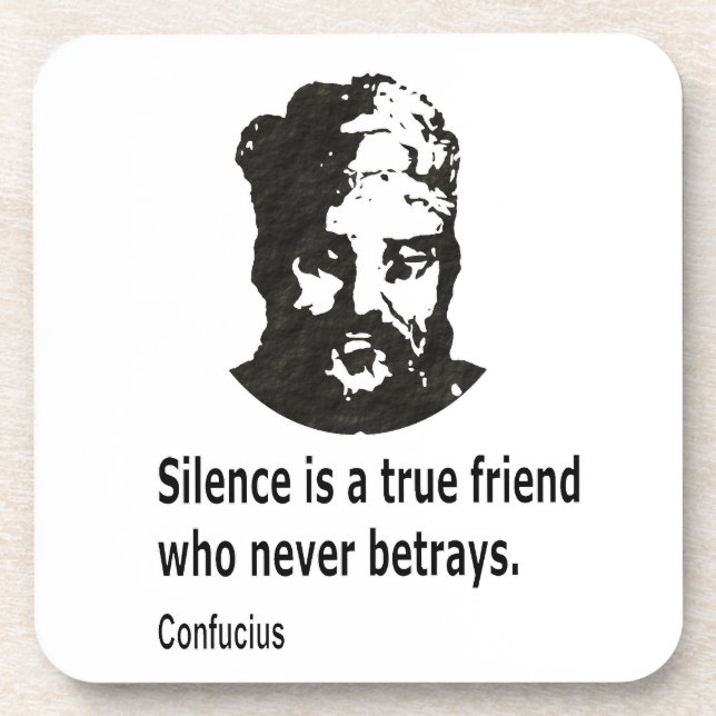 Quote By Konfucius Untersetzer (Vorderseite)