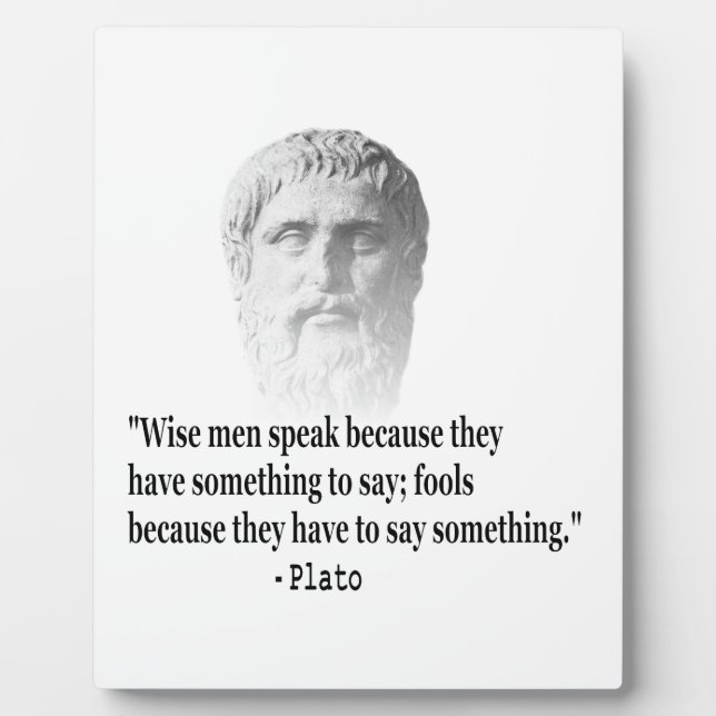 Quote By Plato Fotoplatte (Vorderseite)