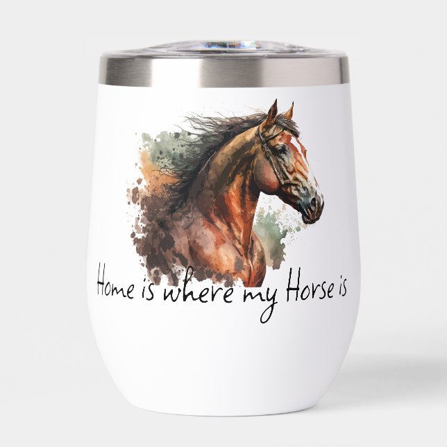 Quote de cheval Aquarelle photo personnalisée équi (Avant)