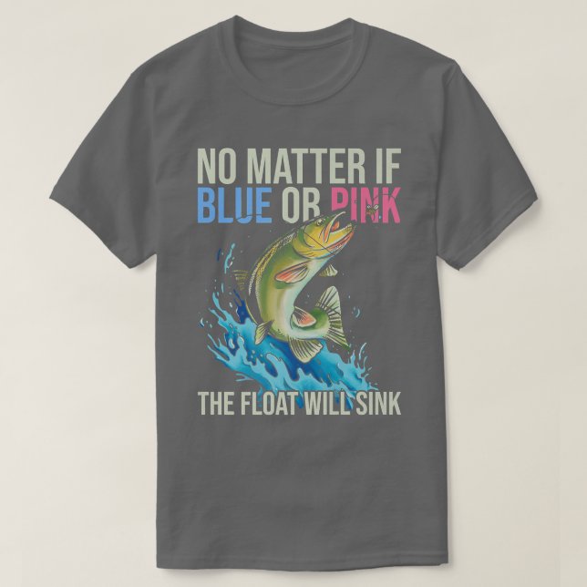Quote der Fischer für geschlechtsspezifische Frage T-Shirt (Design vorne)