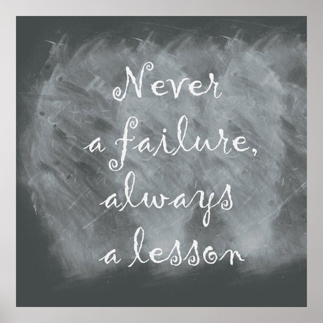 Quote on Chalkboard Poster (Vorne)