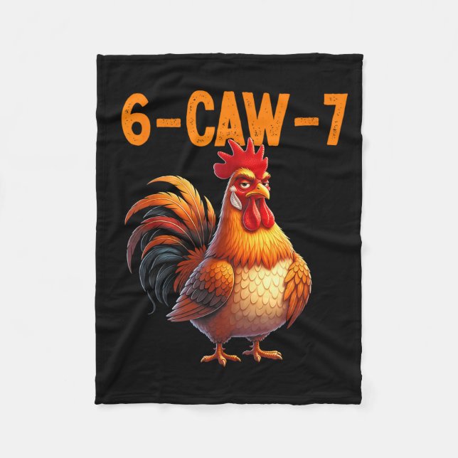 Quote Rooster 67 Meme Funny Chicken Humor  Fleecedecke (Vorderseite)