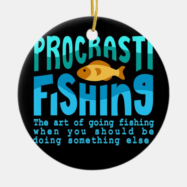 Quoten für den Fischfang bei Procastifish Keramik Ornament (Vorne)