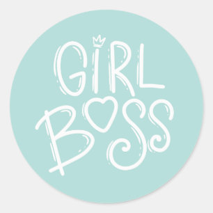 QUOTEN FÜR DIE LIEBE VON MIRL BOSS SELBST RUNDER AUFKLEBER