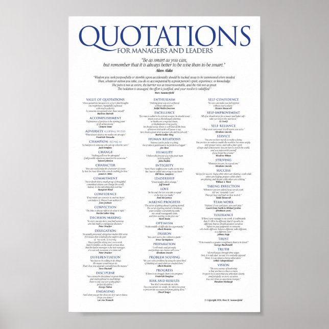 Quoten für Manager und Führungskräfte Poster (Vorne)