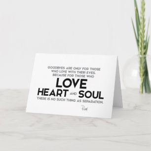 QUOTEN: Rumi: Goodbys, Trennung Karte
