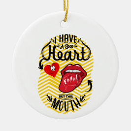 QUOTEN SARCASM KERAMIK ORNAMENT